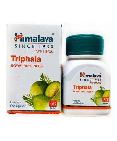 Himalayan India Trifala for the gastrointestinal tract cleansing the body detox Triphala - 60 tab - Buy Online on GoSupps.com