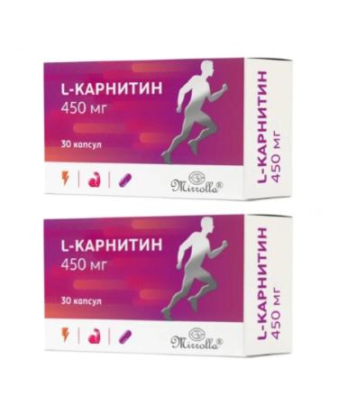 Mirolla L-carnitine 500 mg 30 capsules 2 packages