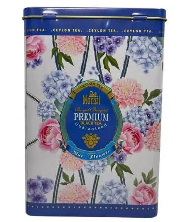 Monzil Black tea Blue Flowers large -leaf 300 g - Buy Online on GoSupps.com