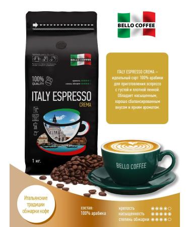 Valmont ITALY ESPRESSO Crema 1 kg Arabica 100% coffee - Buy Online on GoSupps.com