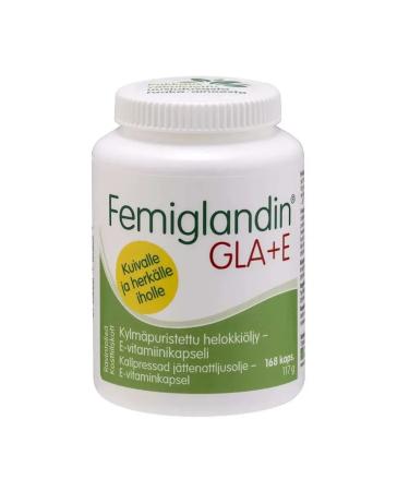 Vitamins for women Femiglandin Gla+E 168 capsules (Finland)