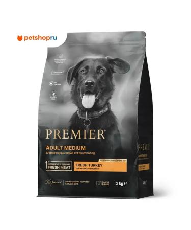 PREMIER Dry food for dogs cf. rocks turkey 3kg