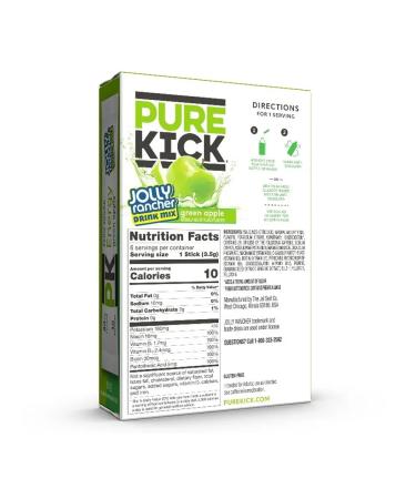 Energy drink Pure Kick Energy Green Apple - Buy Online on GoSupps.com