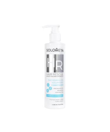 SOLOMEYA Air conditioner for hair volume with macadamia oil 250 ml - Buy Online on GoSupps.com