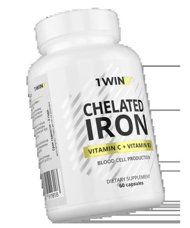 1win HEALAT Iron + Vitamin C and B3 Chelated Iron + Vitamin C ...