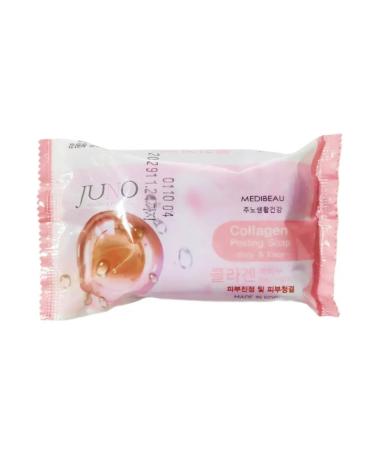 MEDIBEAU Cosmetic peeling soap for the face and body with collagen 1pc - Buy Online on GoSupps.com