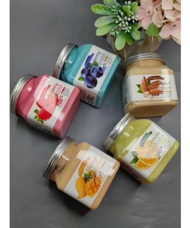 Fruit body scrub with blueberries