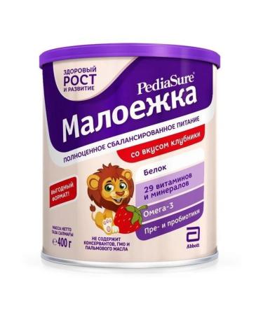 PEDIASURE A mixture of dry baby food taste strawberries from 1 400g -1 pcs