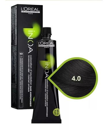 L'Oreal Professionnel Hair dye Strong inoa ODS2 tone 4.0 60 ml - Buy Online on GoSupps.com