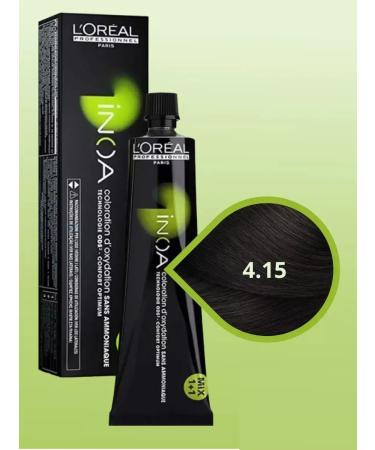 L'Oreal Professionnel Hair dye is persistent Inoa Ods2 tone 4.15 60 ml - Buy Online on GoSupps.com
