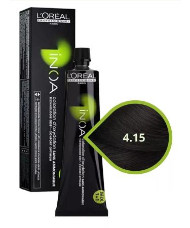 L'Oreal Professionnel Hair dye is persistent Inoa Ods2 tone 4.15 60 ml - Buy Online on GoSupps.com