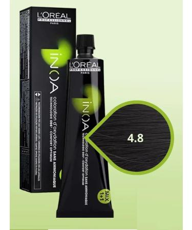 L'Oreal Professionnel Hair dye Strong inoa ODS2 tone 4.8 60 ml - Buy Online on GoSupps.com