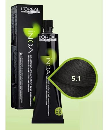 L'Oreal Professionnel Hair dye is persistent Inoa Ods2 tone 5.1 60 ml - Buy Online on GoSupps.com