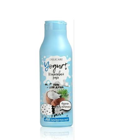 DELICARE Shower gel Yogurt "Coconut Paradise" 400 ml - Buy Online on GoSupps.com