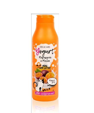 DELICARE Shower gel YouGurt "Marakuya and Mango" 400 ml - Buy Online on GoSupps.com