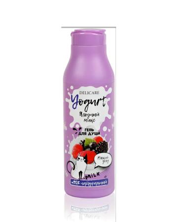 DELICARE Shower gel Yougurt "Berry Mix" 400 ml - Buy Online on GoSupps.com