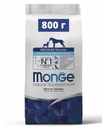 MONGE Medium Starter food for medium -sized puppies with chicken 800 g - Buy Online on GoSupps.com