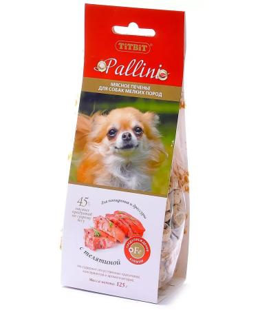 TiTBiT Pallini treats for dogs with veal 125 g