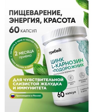 MushroomNik Zinc carnosine for gastrointestinal tract and beauty