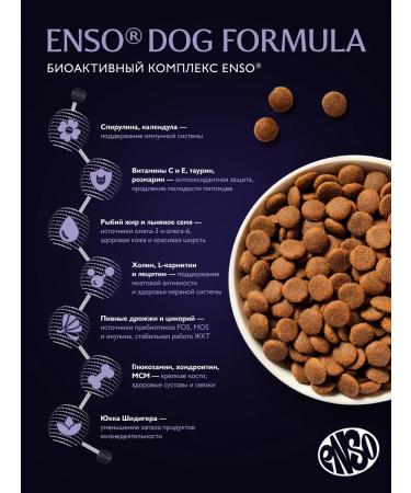 Enso Dry food for dogs of small breeds with lamb 1.5 kg - Buy Online on GoSupps.com