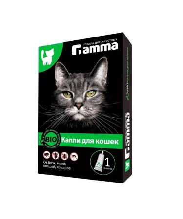 Gamma Drops of bio for cats from external parasites 1 pitch of 1 ml