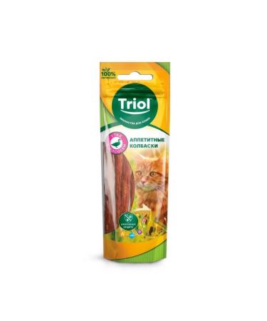 Triol Delicious sausages from duck with salmon for cats 40 g