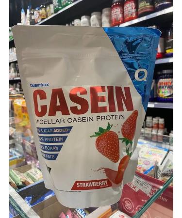 Quamtrax Nutrition Casein Micellar Night Protein Casein 500G strawberries