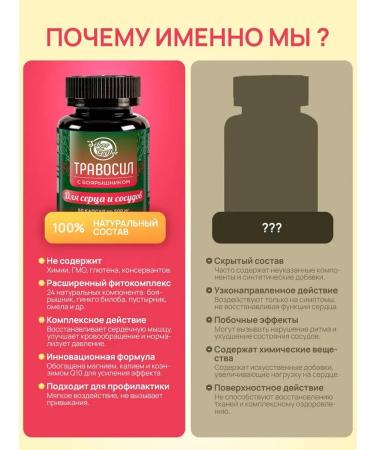 Silver Hiller Praised capsules for the heart and blood vessels with hawthorn - Buy Online on GoSupps.com