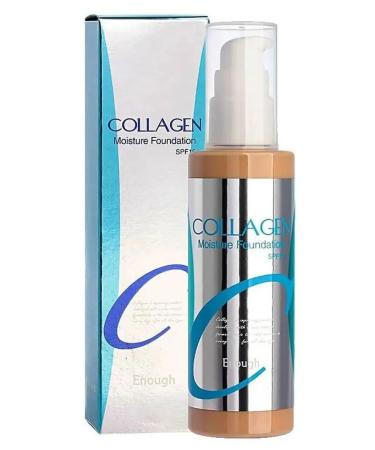 ENOUGH No. 23 Anti-aging moisturizing foundation with collagen 100 ml - Buy Online on GoSupps.com