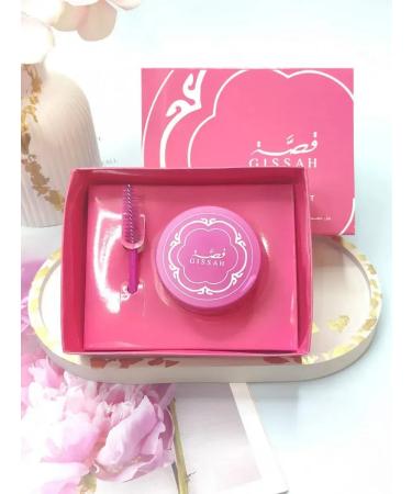 Wax-fixer for eyebrows with a brush