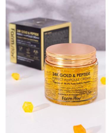 Farm Stay Ampoule cream with gold and peptides - Buy Online on GoSupps.com