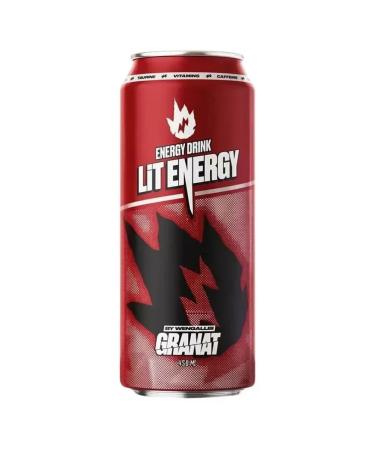 LIT ENERGY Energy drink of grenades 450ml x 12pcs - Buy Online on GoSupps.com