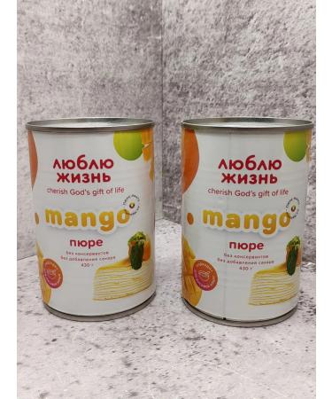 I LOVE LIFE Mango puree without sugar 2 pcs*430 (860g)