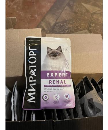 Miratorg Renal wet food for cats chicken 80 g x 24 pcs