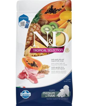 Farmina N & D Tropal for Medium puppies and maxi with lamb 2 kg