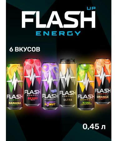 Flash Up Energy Energy drink 6 pcs x 0.45 l
