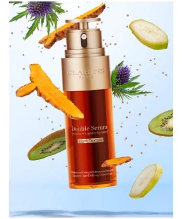 Clarins Anti -aging serum with a light texture DOBLE SERUM 50ml - Buy Online on GoSupps.com