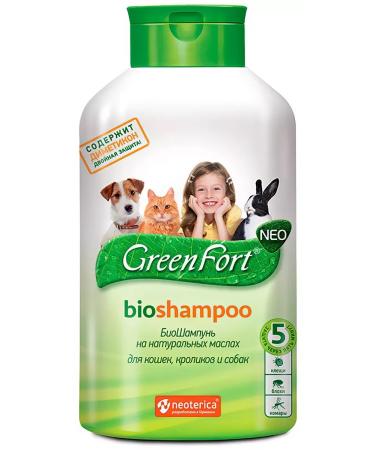 GreenFort neo Bio -hampoon for cats rabbits and dogs from ectoparasites