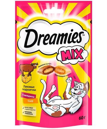 DREAMIES MIX tidbits for cats with beef and cheese 60 g