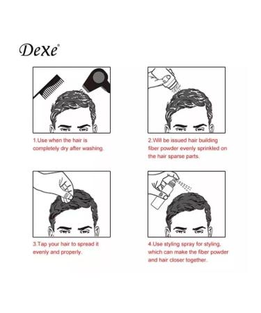 Dexe Hair thickener Hair Building Fibers - Buy Online on GoSupps.com