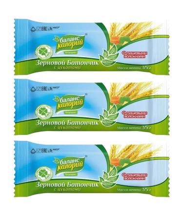 Calorie balance Grain bar with zuccats 3 pcs 35 grams