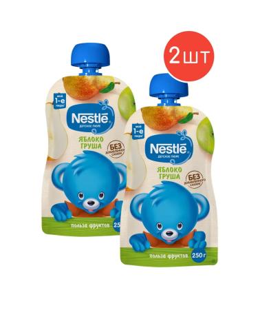 Nestle Mashed potatoes children's fruit apple-brigade 250g 2pcs
