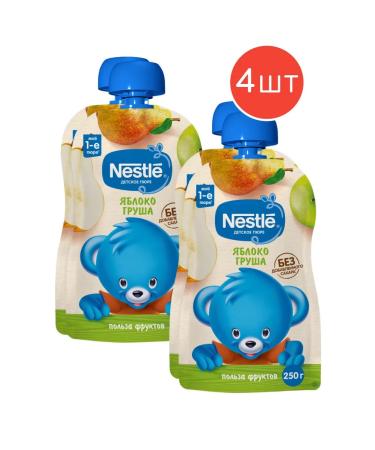 Nestle Mashed potatoes children's fruit apple-brigade 250g 4pcs