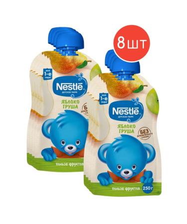 Nestle Mashed potatoes children's fruit apple-brigade 250g 8pcs