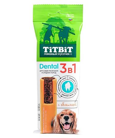 TiTBiT Dental 3 V 1 Valus for dogs with sea buckthorn 110 g