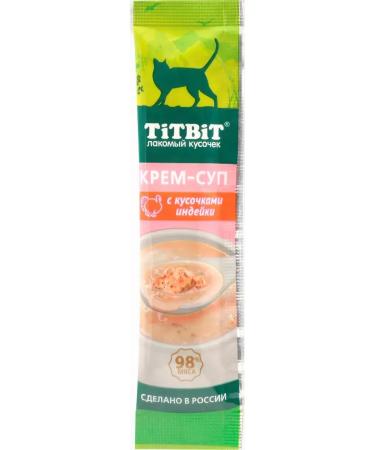 TiTBiT Cotton treat cream-soup with turkey 10 g x 16 pcs