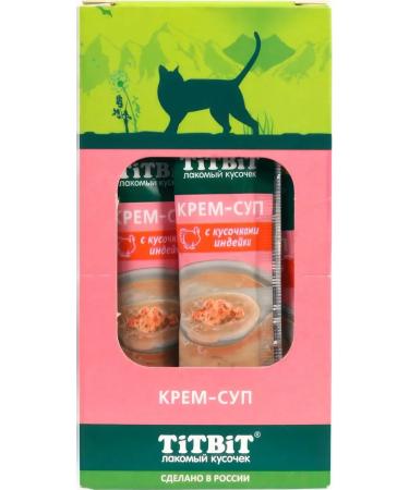 TiTBiT Cotton treat cream-soup with turkey 10 g x 16 pcs - Buy Online on GoSupps.com