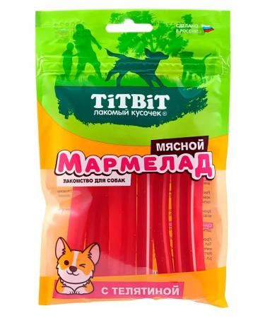 TiTBiT The treat of marmalade meat for dogs with veal 120 g