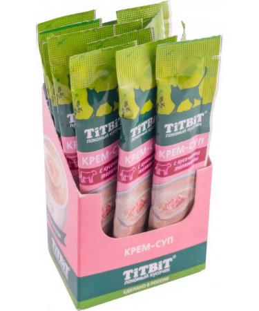 TiTBiT Cotton treat cream-soup with veal 10 g x 16 pcs - Buy Online on GoSupps.com