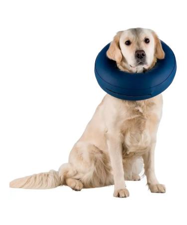 Protective collar for dogs inflatable blue m-l 45-57 cm - Buy Online on GoSupps.com